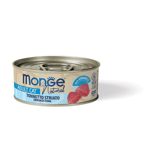 Monge Natural tonnetto striato — scatoletta da 80 g