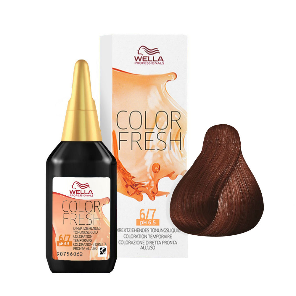 Color Fresh 6/7 — flacone 75 ml, astuccio e ciocca colore
