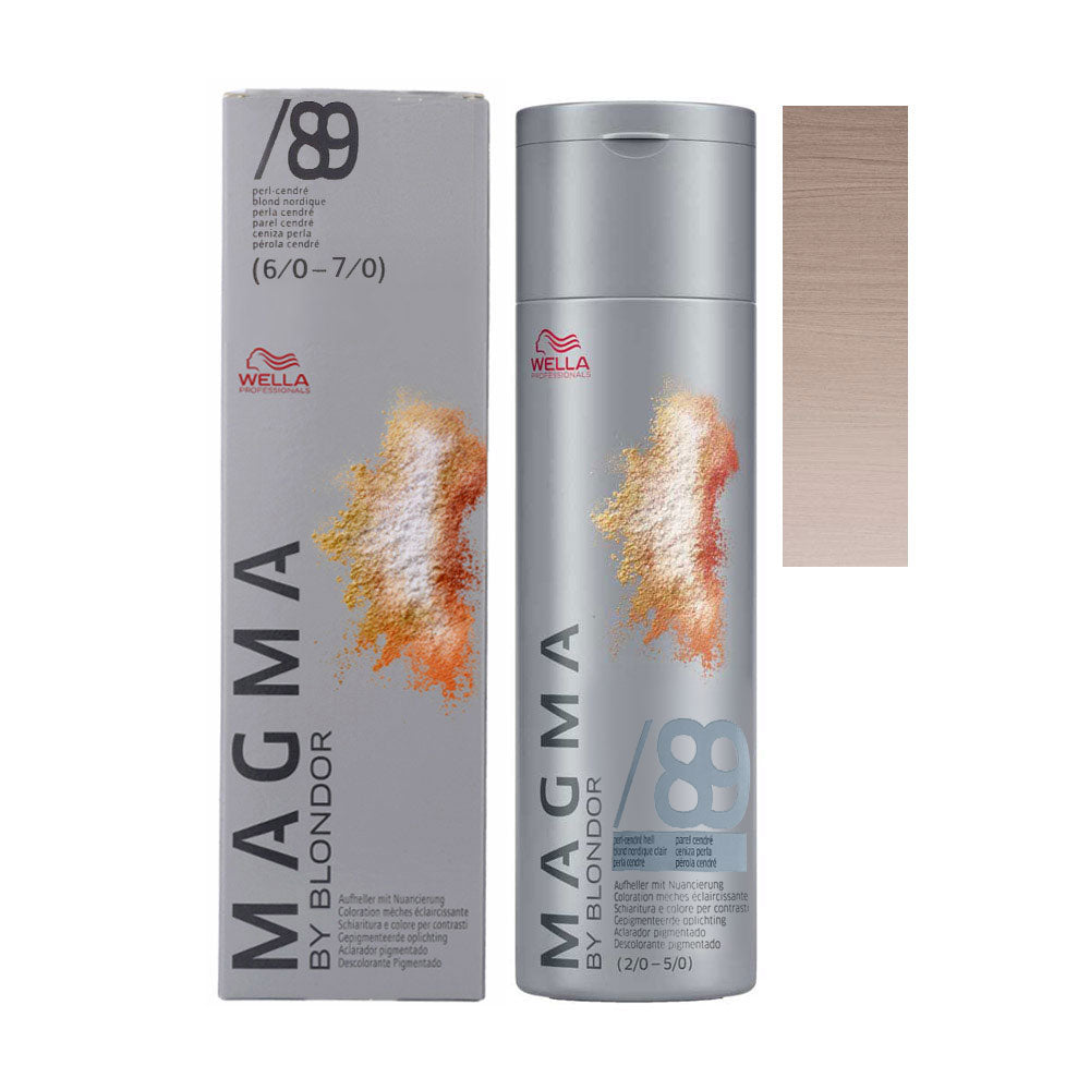 Wella Magma /89 — barattolo 120 g, astuccio e ciocca colore