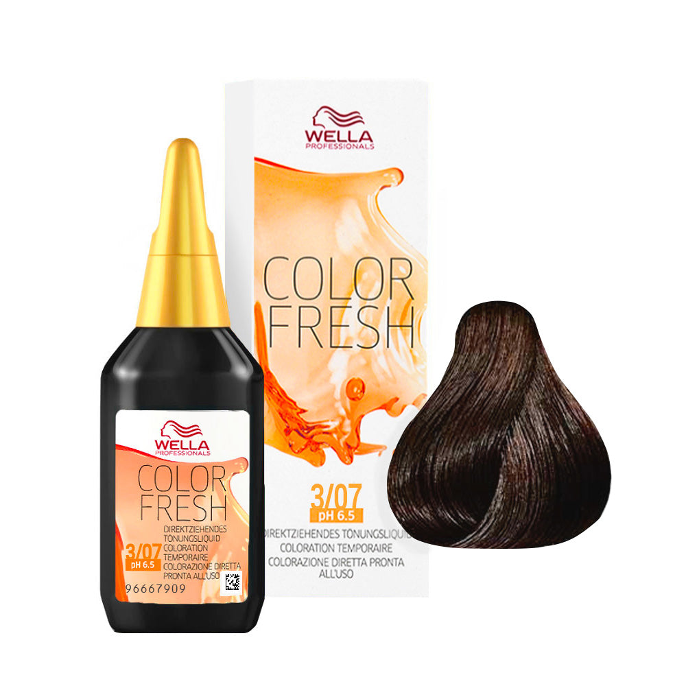 Color Fresh 3/07 — flacone 75 ml, astuccio e ciocca colore