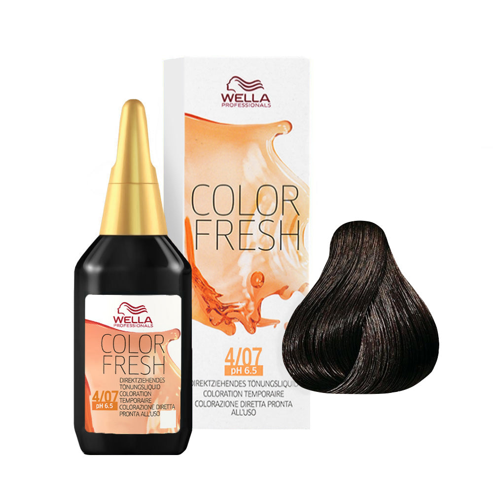 Color Fresh 4/07 — flacone 75 ml, astuccio e ciocca colore