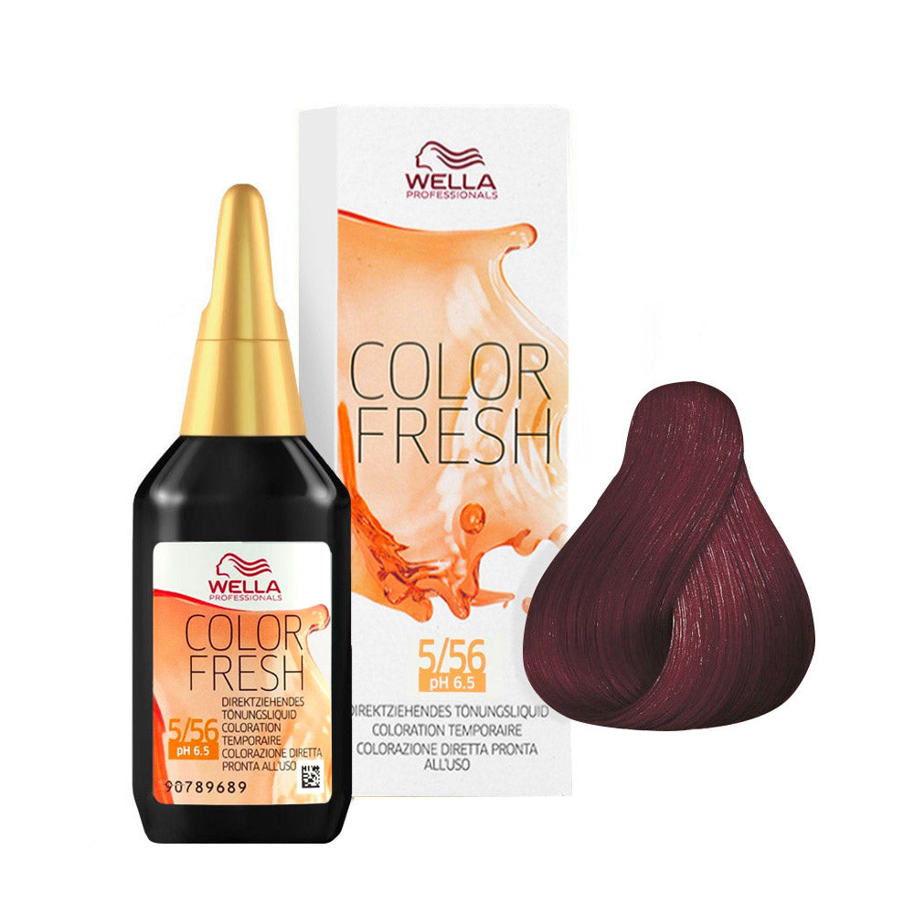 Color Fresh 5/56 — flacone 75 ml, astuccio e ciocca colore