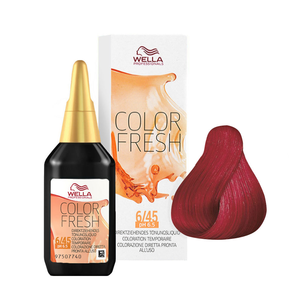 Color Fresh 6/45 — flacone 75 ml, astuccio e ciocca colore