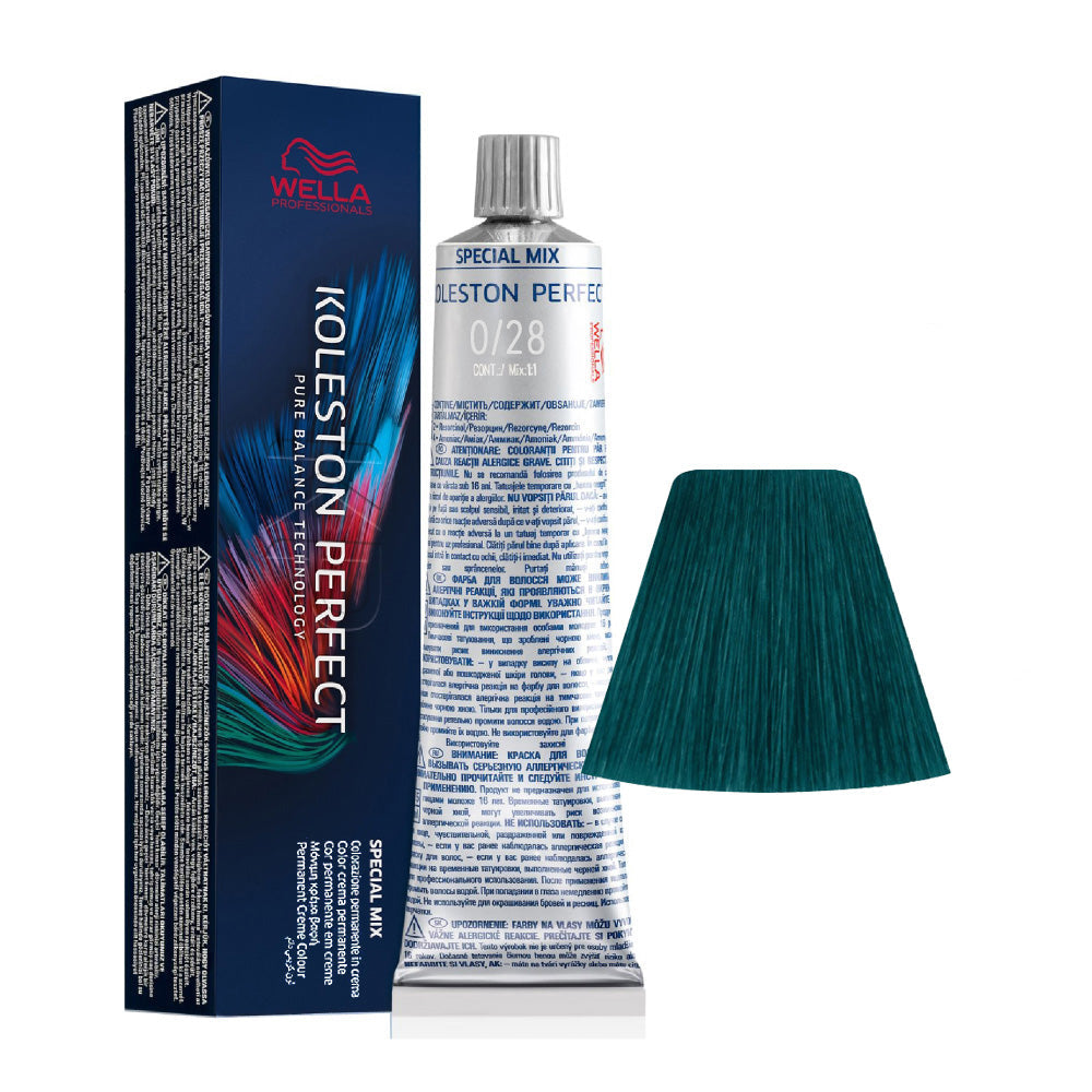 Koleston Perfect ME+ Special Mix 0/28 — tubo 60 ml e ciocca colore