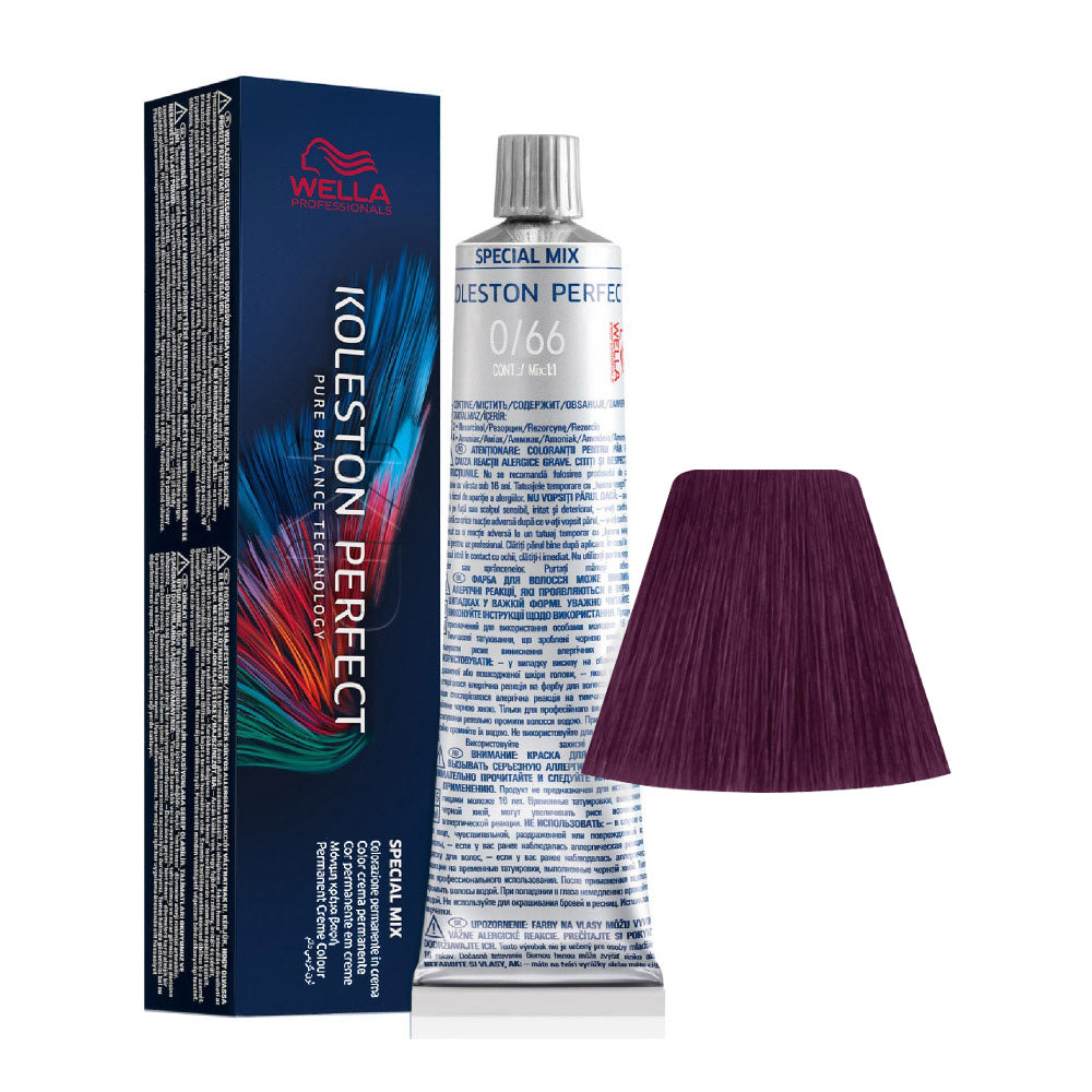 Koleston Perfect ME+ Special Mix 0/66 — tubo 60 ml e ciocca colore