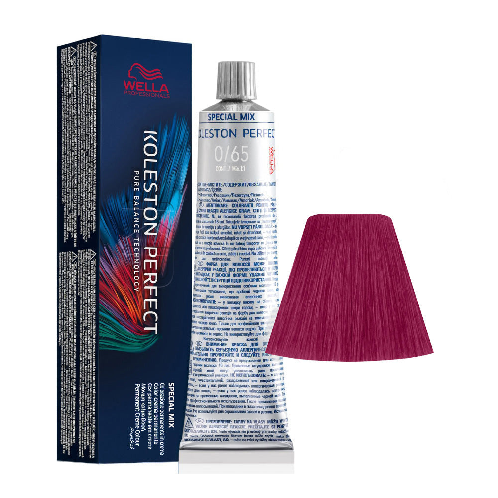 Koleston Perfect ME+ Special Mix 0/65 — tubo 60 ml e ciocca colore