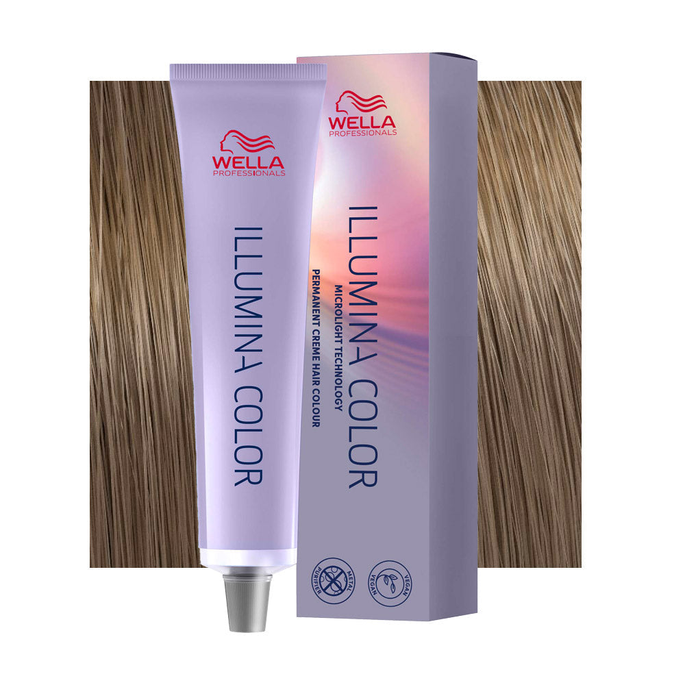 Illumina Color 8/13 — tubo 60 ml e ciocca colore