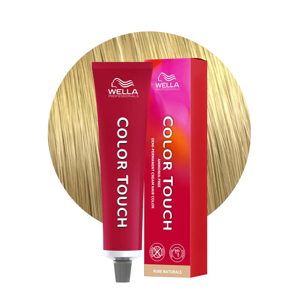 Color Touch Pure Naturals 9/01 — tubo 60 ml e ciocca colore