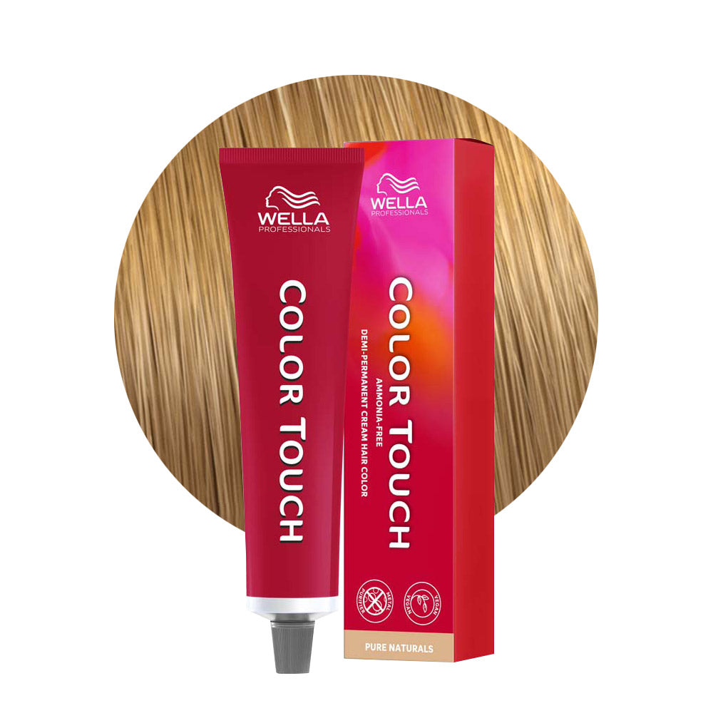 Color Touch Pure Naturals 9/03 — tubo 60 ml e ciocca colore