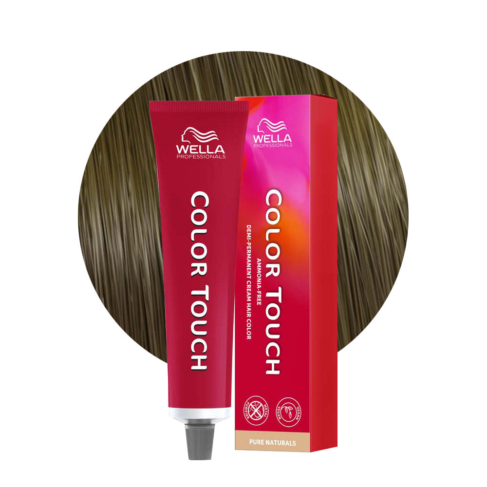 Color Touch Pure Naturals 6/0 — tubo 60 ml e ciocca colore
