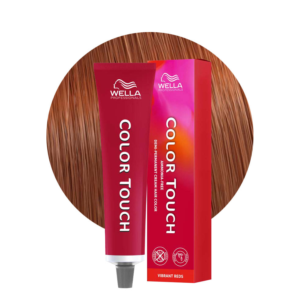 Color Touch Vibrant Reds 8/43 — tubo 60 ml e ciocca colore
