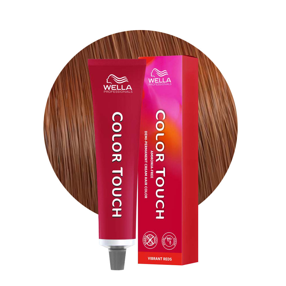 Color Touch Vibrant Reds 7/47 — tubo 60 ml e ciocca colore