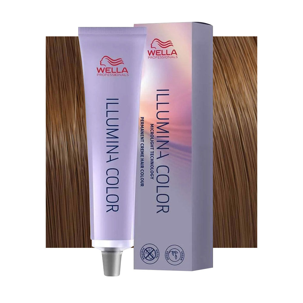 Illumina Color 7/75 — tubo 60 ml e ciocca colore