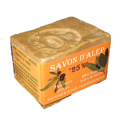Panetto di sapone di Aleppo Perle de Provence 20% olio di alloro, 230 g
