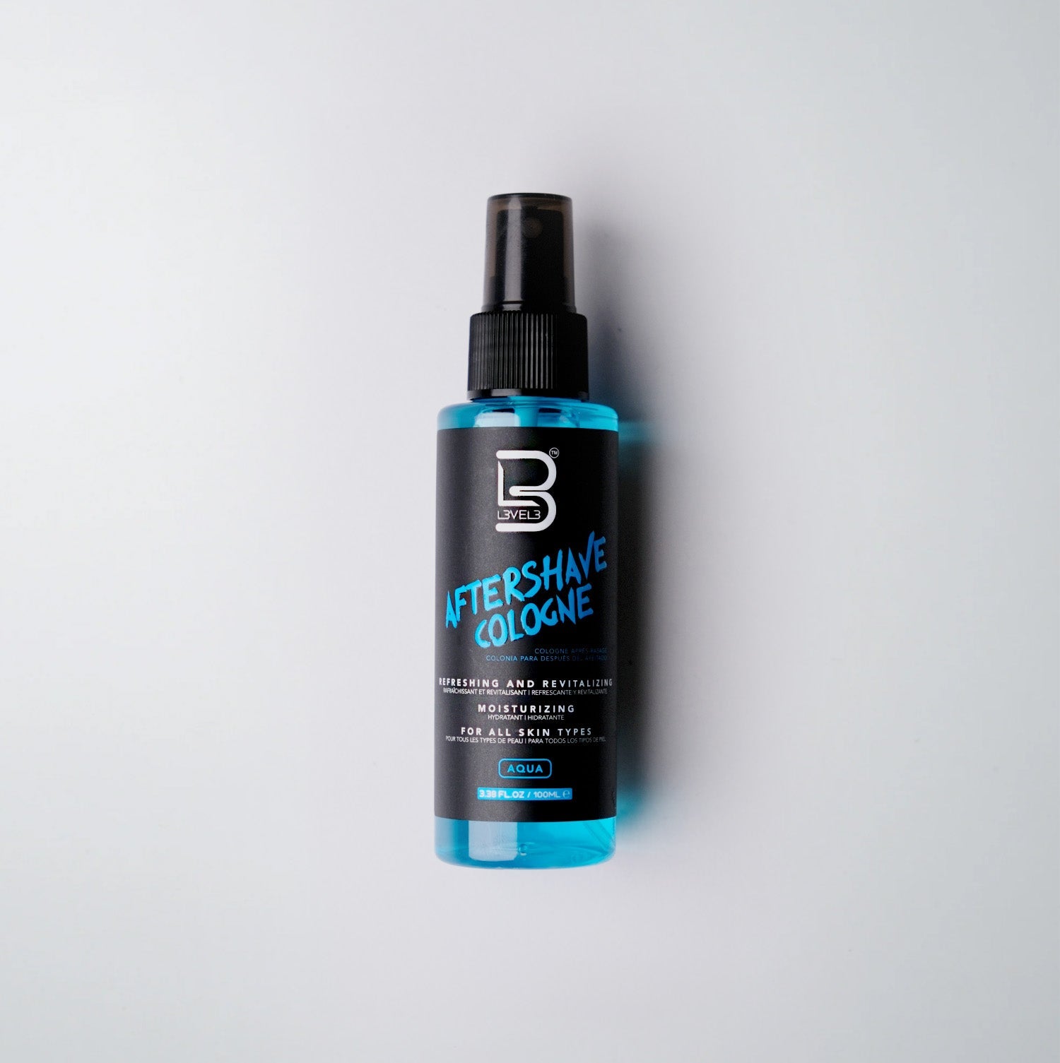 L3VEL3 After Shave Cologne 100 ml, dopobarba — fragranza Aqua