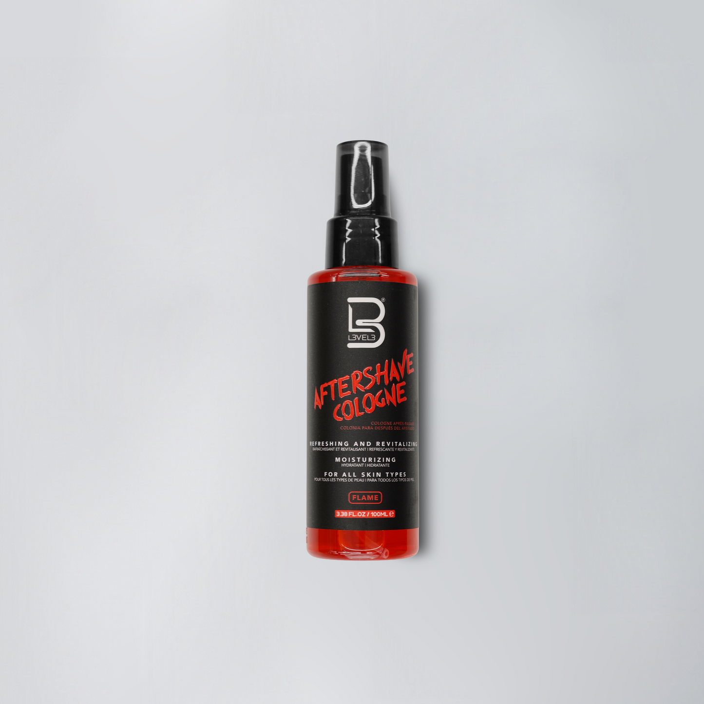 L3VEL3 After Shave Cologne 100 ml, dopobarba — fragranza Flame