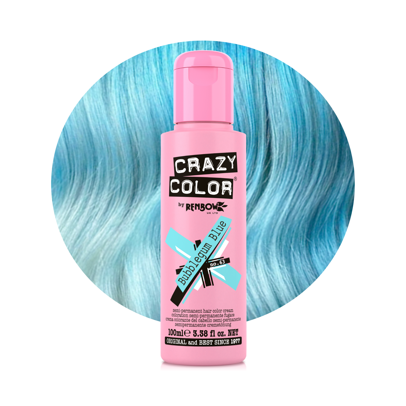 Crazy Color Bubblegum Blue n. 63 100 ml