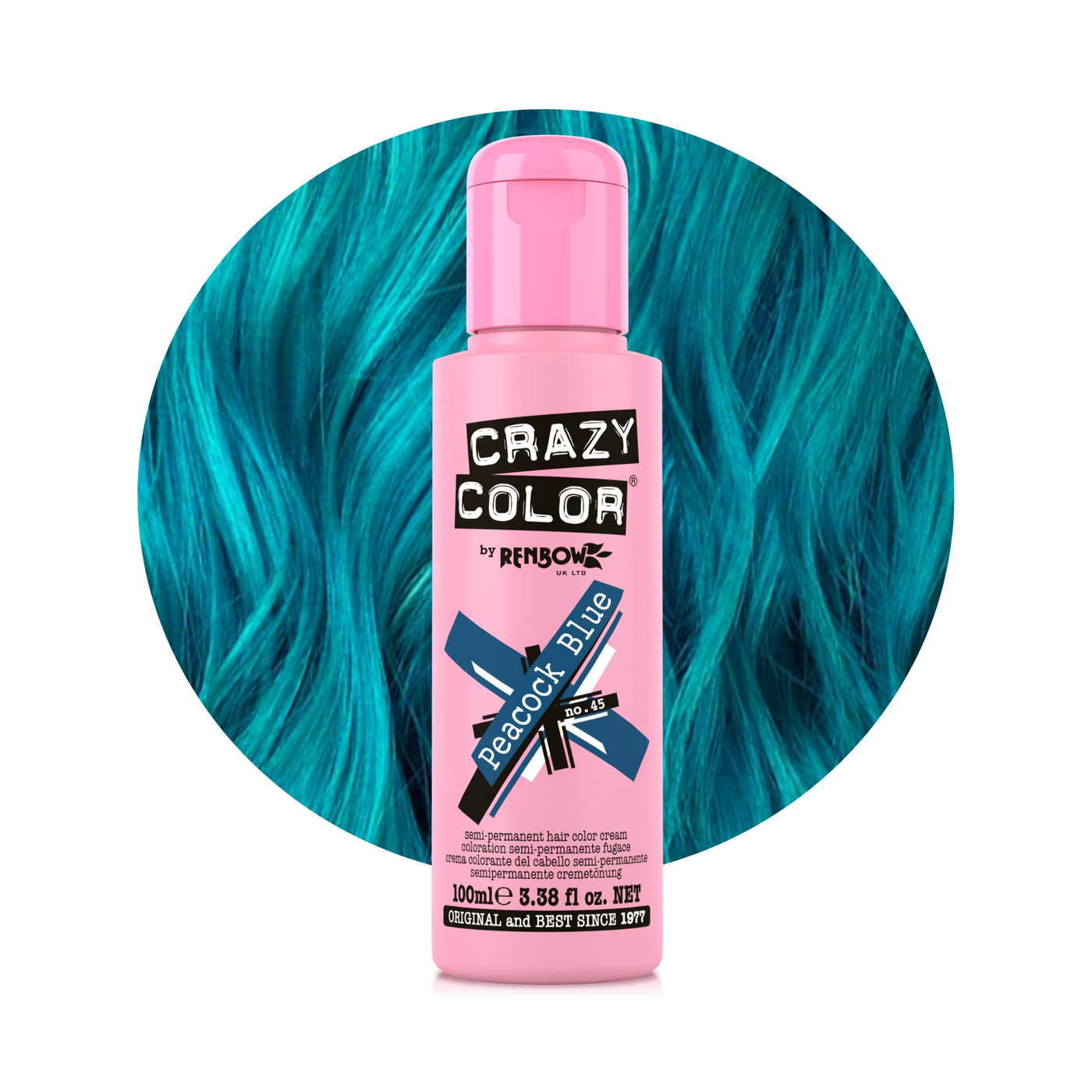 Crazy Color Peacock Blue n. 45 100 ml