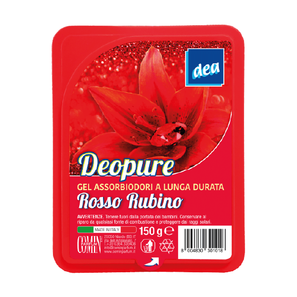 Dea Deo Pure Rosso Rubino — gel assorbiodori 150 g