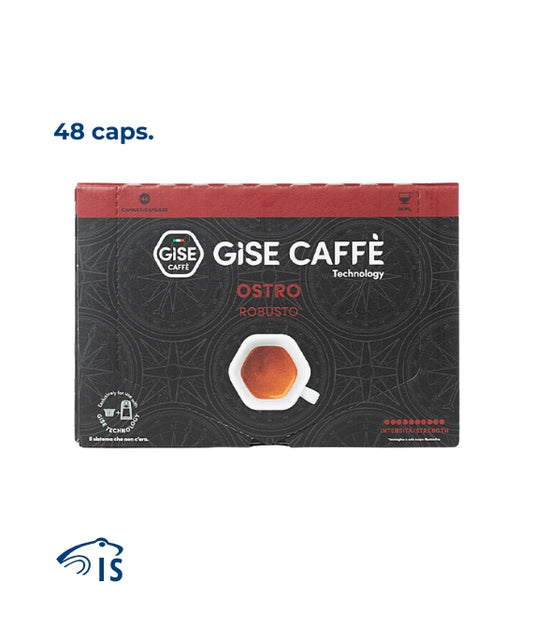 Confezione scorta da 48 capsule originali Gise Caffè Ostro Robusto