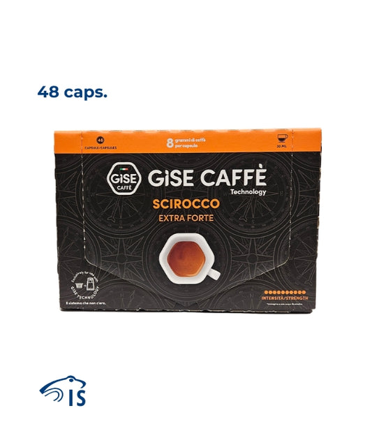 Confezione scorta da 48 capsule originali Gise Caffè Scirocco