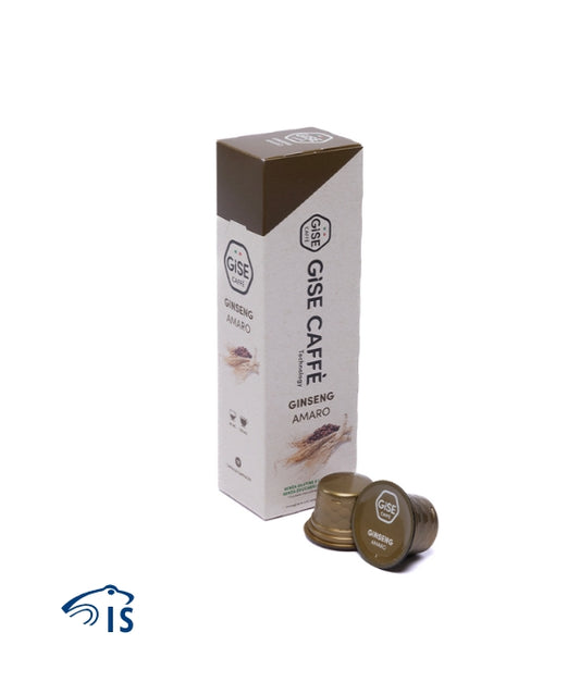 Confezione da 10 capsule Gise Caffè Ginseng Amaro per sistema Gise