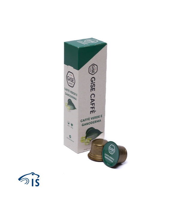 Confezione da 10 capsule Gise Tisana Caffè Verde e Ganoderma selezionata da L'Angelica