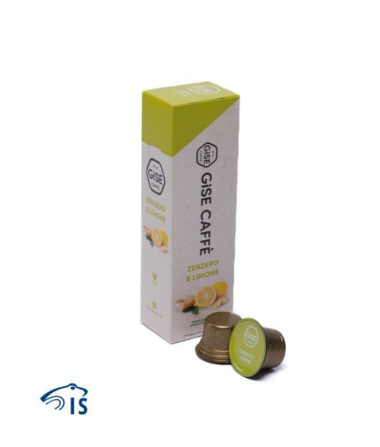 Confezione da 10 capsule Gise Caffè Zenzero e Limone per sistema Gise