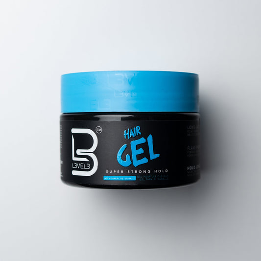 L3VEL3 Hair Gel Super Strong, gel capelli tenuta extra forte — formato 250 ml