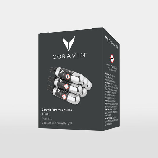 Confezione da 6 capsule Coravin di gas argon puro