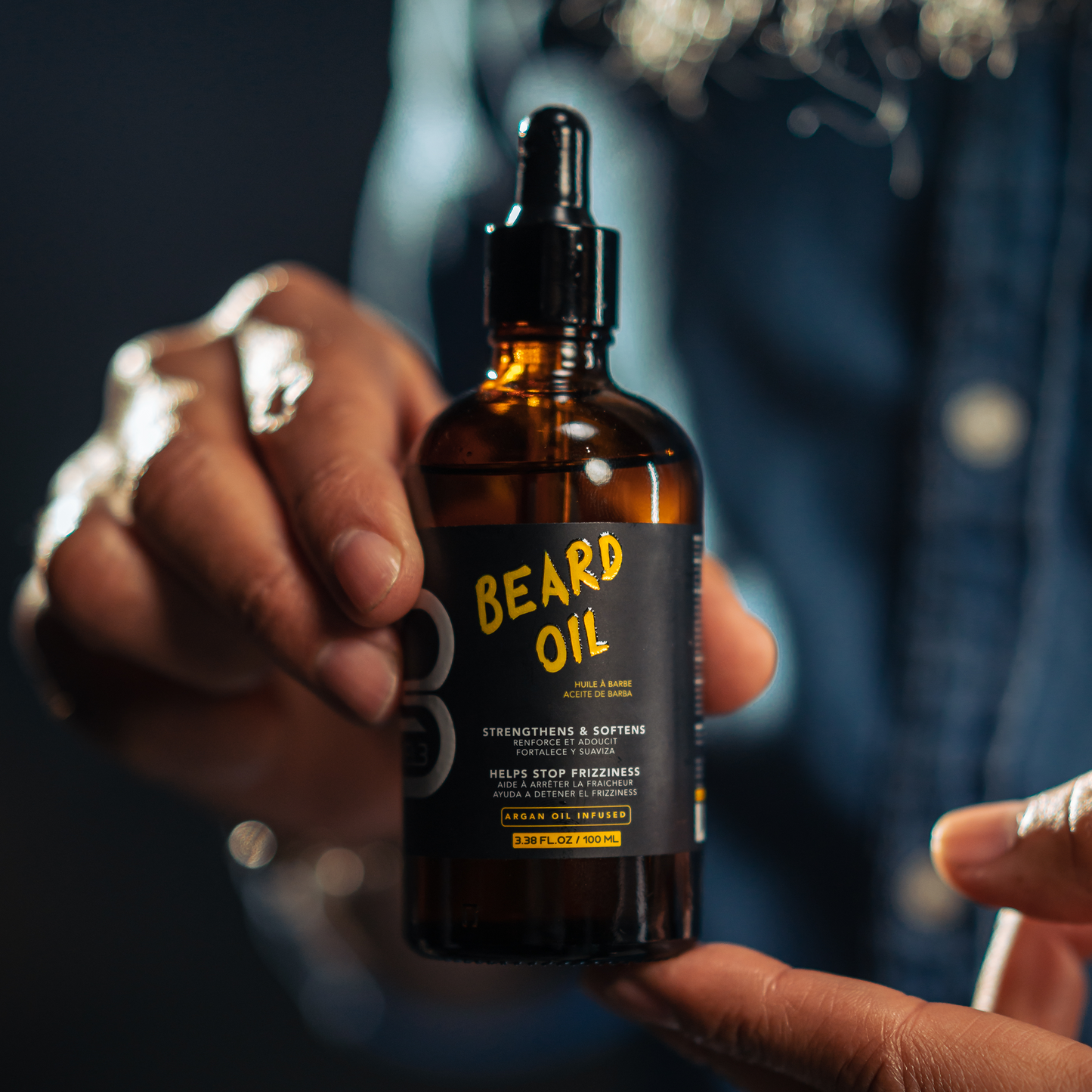 L3VEL3 Beard Oil, olio da barba all'argan 100 ml — foto prodotto