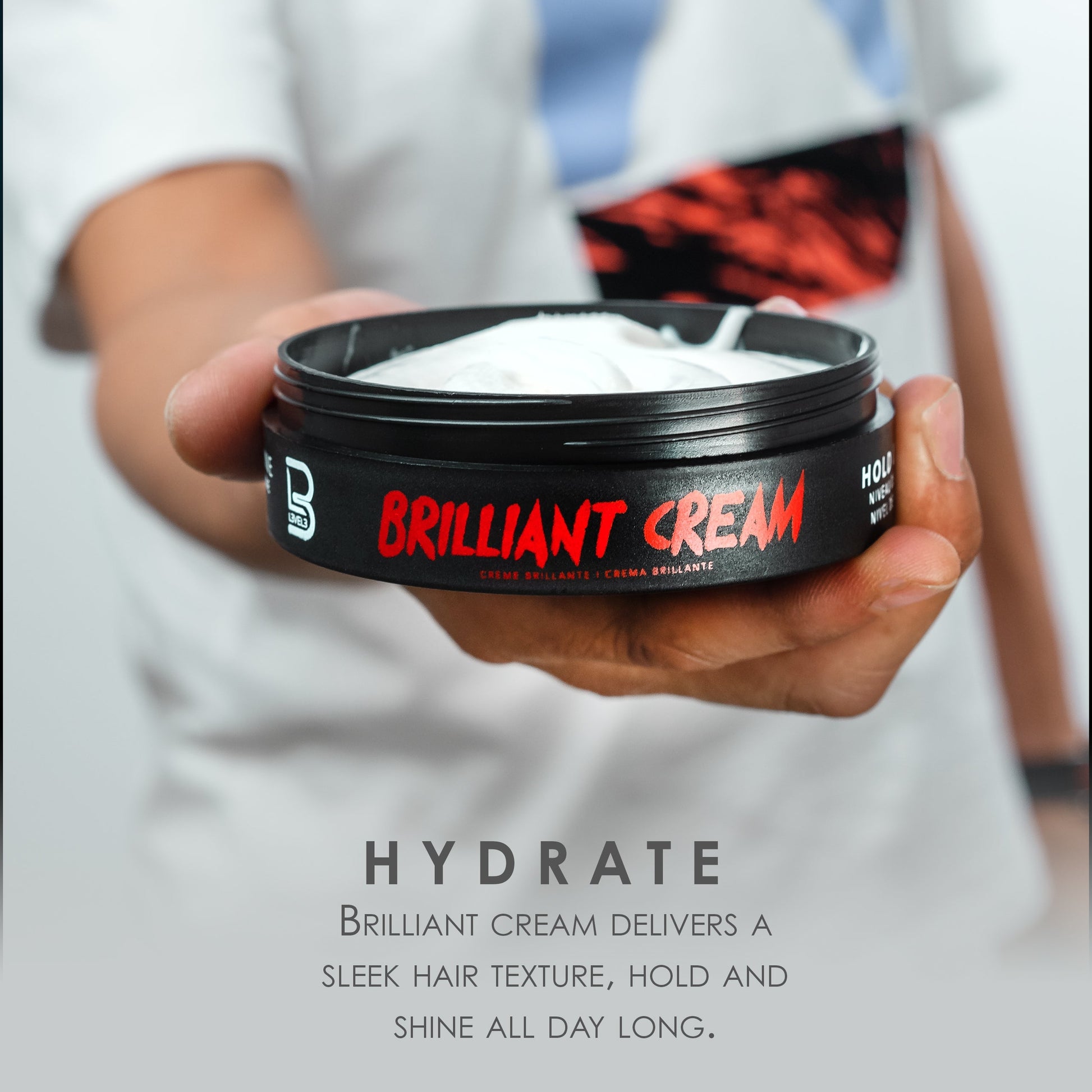L3VEL3 Brilliant Cream, crema lucidante capelli 150 ml — foto prodotto