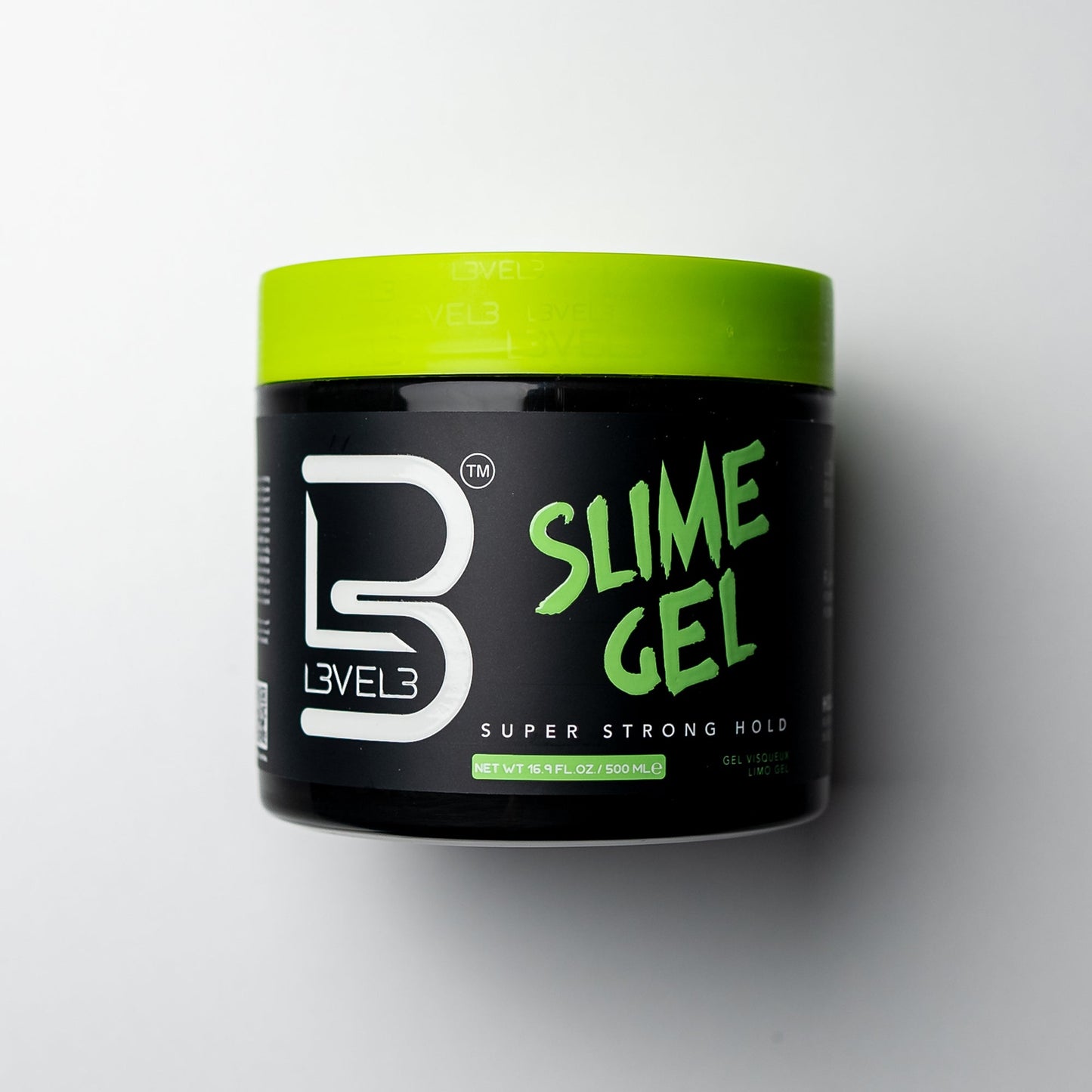 L3VEL3 Slime Gel, gel capelli tenuta forte Long Lasting Shine — formato 500 ml