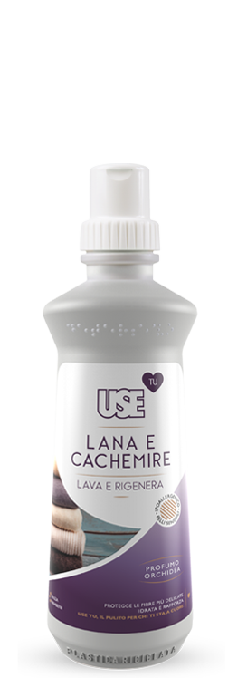 Flacone Use Lana e Cachemire Lava e Rigenera detersivo capi delicati