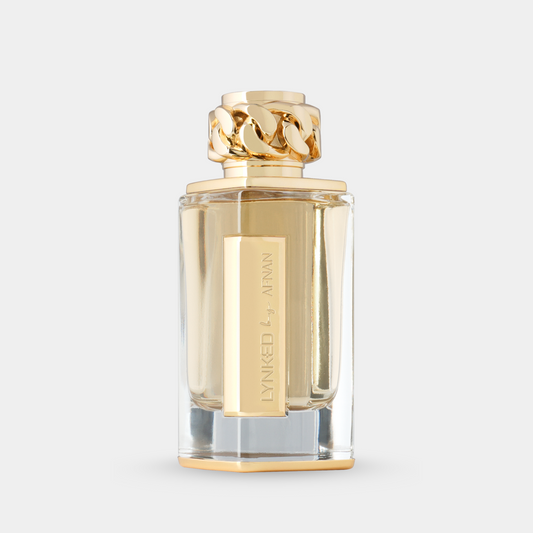 Flacone di Afnan Lynked Forever Gold Eau de Parfum da 100 ml