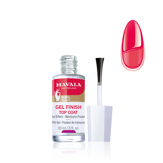 Flacone Mavala Gel Finish top coat effetto gel 10 ml