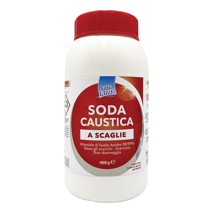 Miss Kliny Soda Caustica a Scaglie 1000 g — disgorgante per scarichi