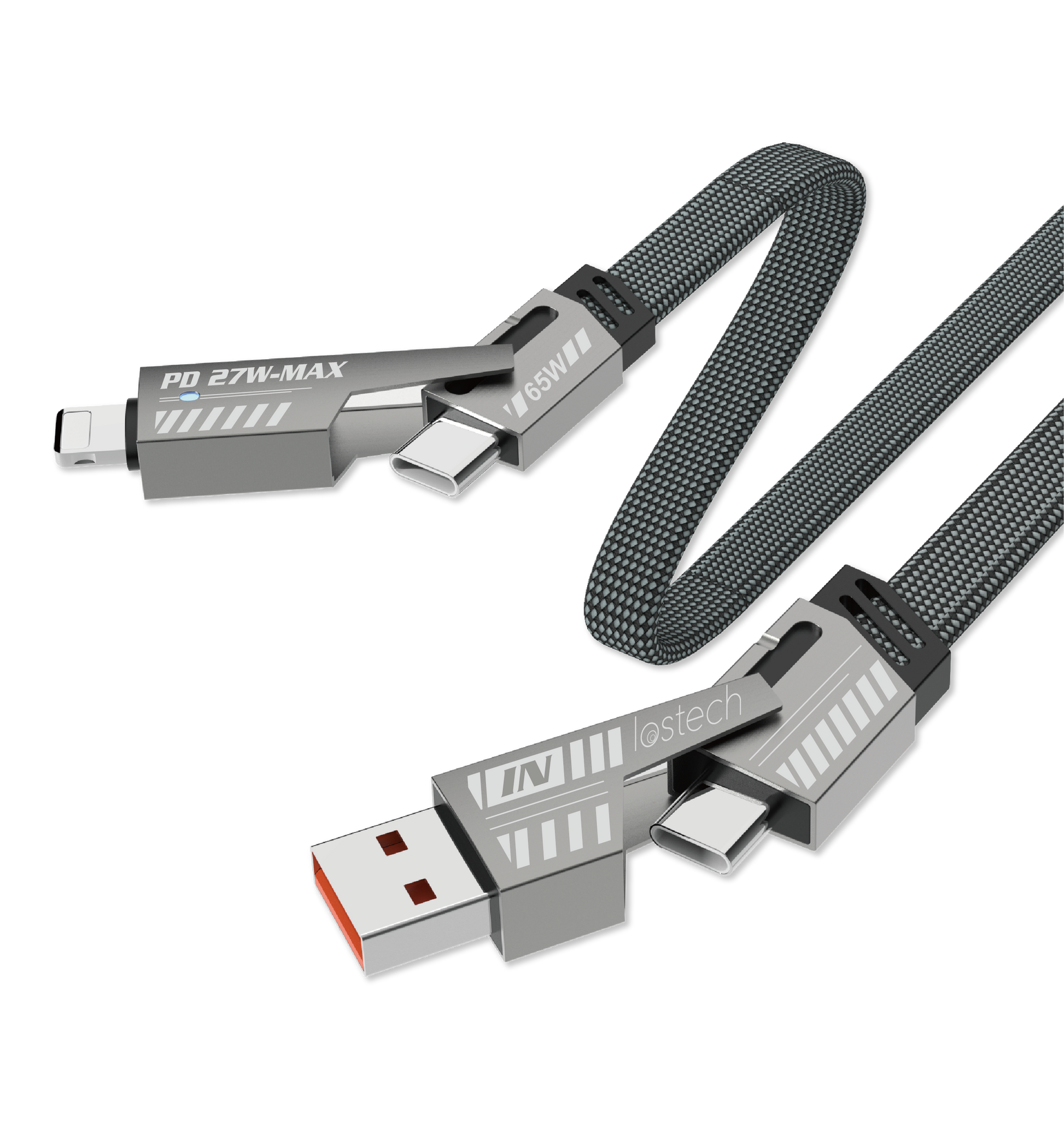 Cavo di ricarica rapida Lostech LS-NB21 4 in 1 da 65W