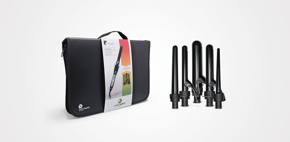 Set Perfect Beauty Crimper 5 in 1 con le cinque testine e la borsa