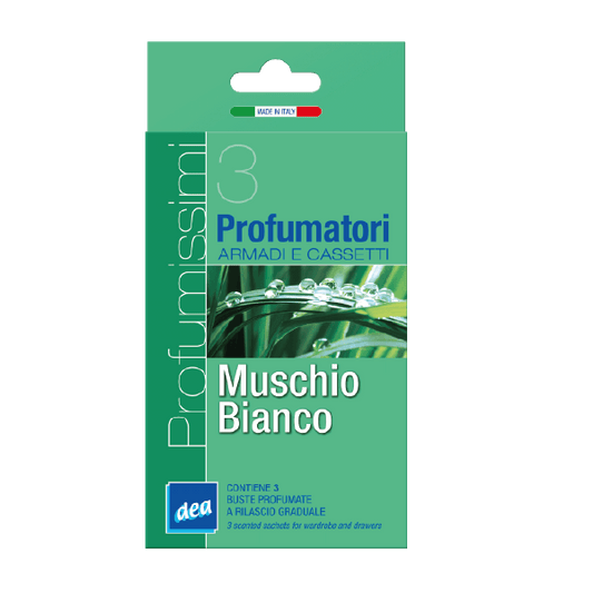 Dea Profumissimi Muschio Bianco — profumatori per armadi, 3 bustine