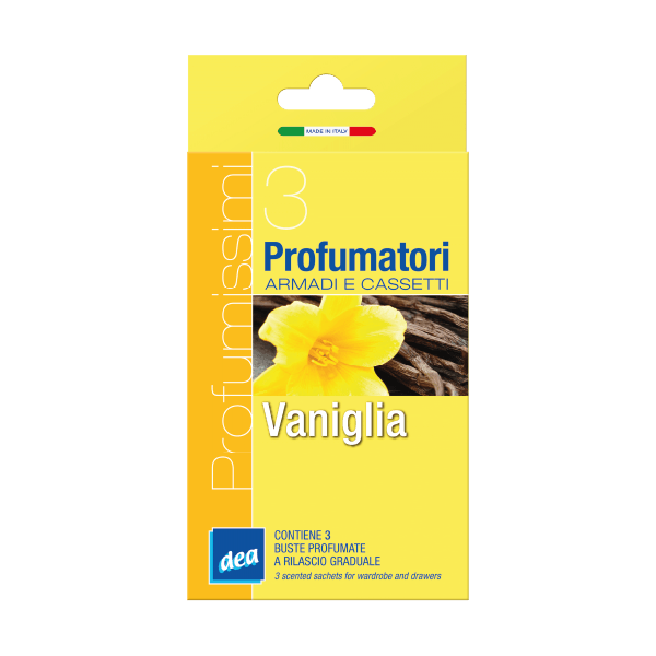 Dea Profumissimi Vaniglia — profumatori per armadi, 3 bustine