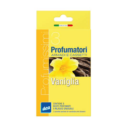 Dea Profumissimi Vaniglia — profumatori per armadi, 3 bustine