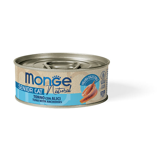 Monge Natural tonno con alici — scatoletta da 80 g