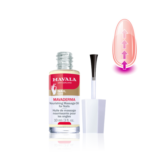 Flacone Mavala Mavaderma olio da massaggio per la crescita delle unghie 10 ml