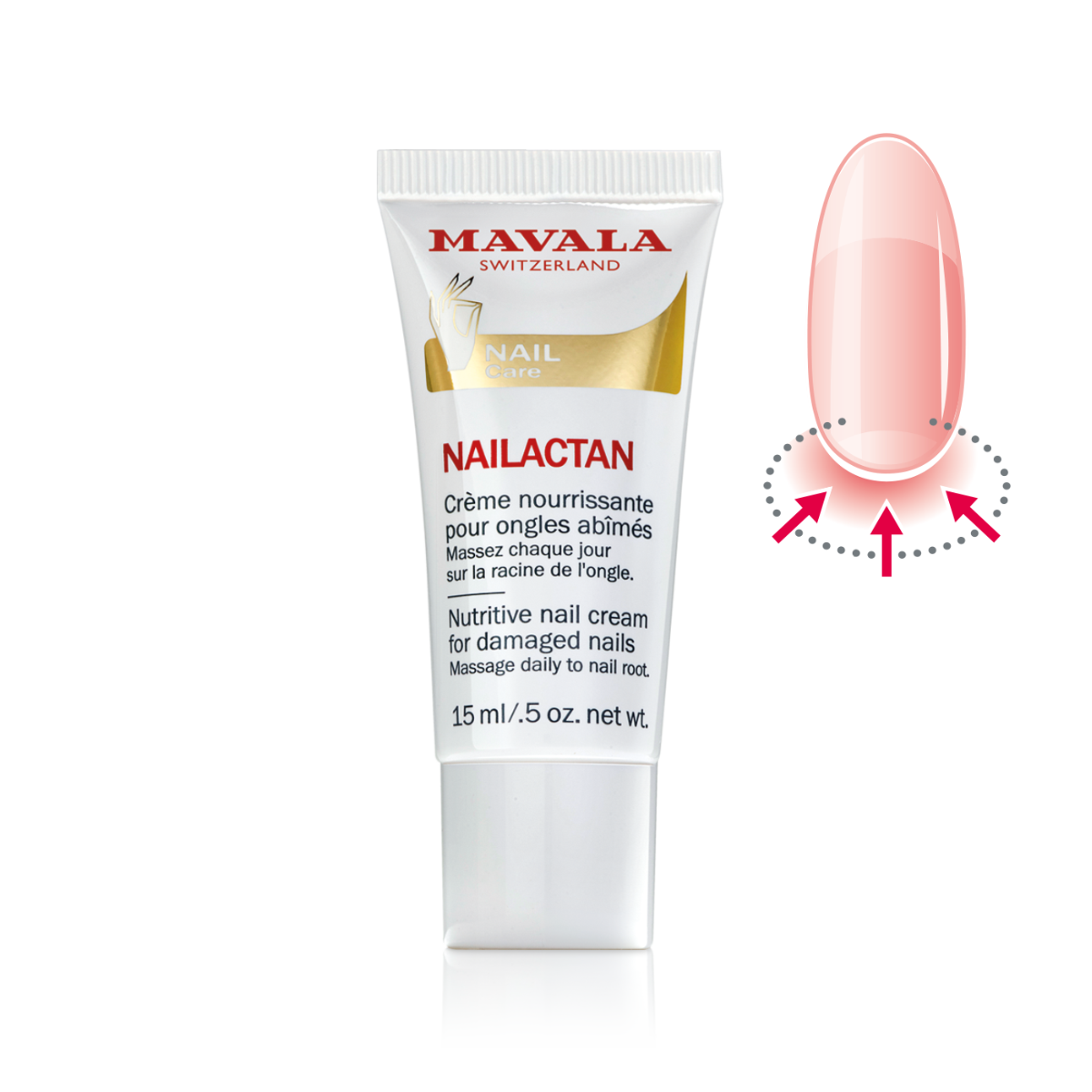 Tubo Mavala Nailactan crema nutriente per unghie danneggiate 15 ml