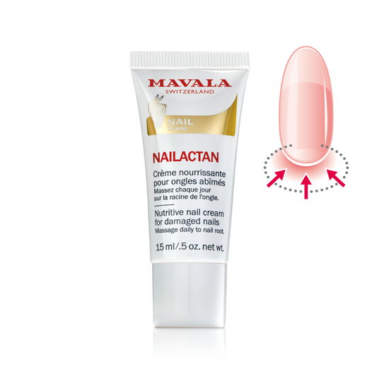 Tubo Mavala Nailactan crema nutriente per unghie danneggiate 15 ml