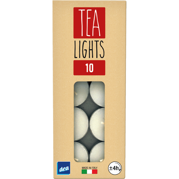 Dea Tea Lights — 10 candeline neutre