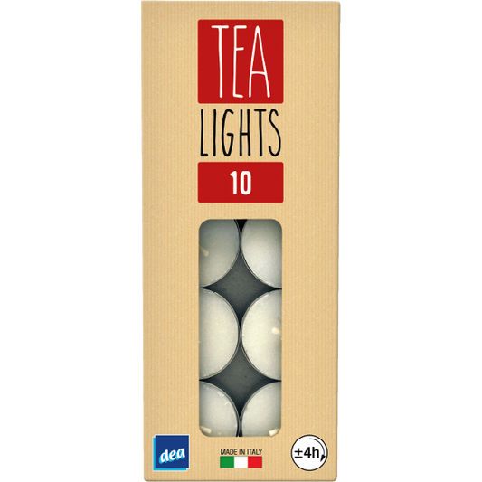 Dea Tea Lights — 10 candeline neutre