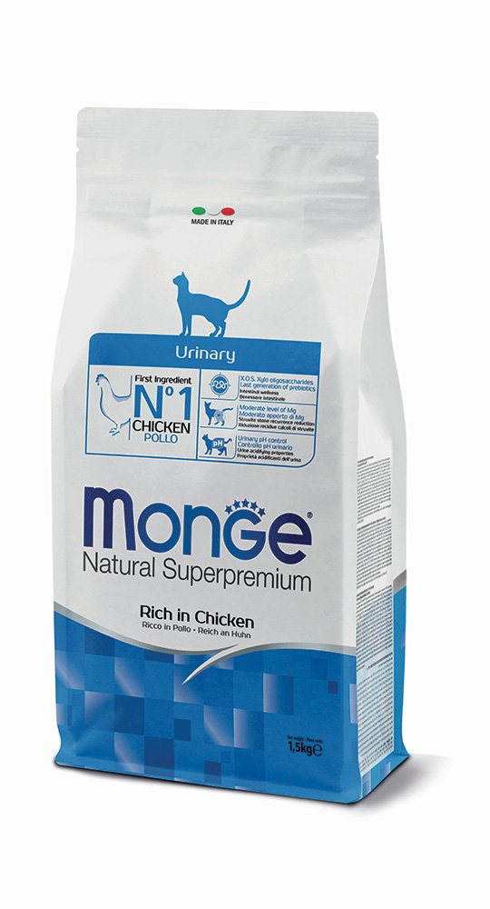 Sacco Monge Natural Superpremium Cat Urinary al pollo da 1,5 kg