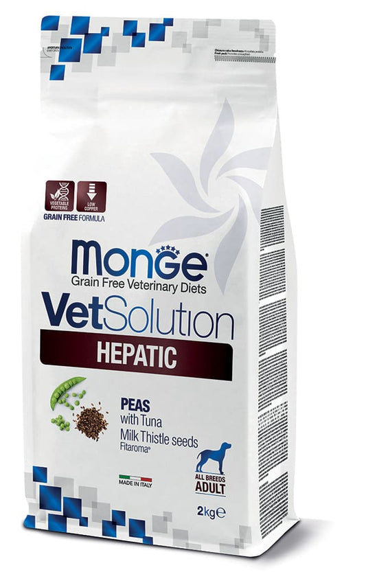 Sacco Monge VetSolution Canine Hepatic, dieta veterinaria grain free per cani